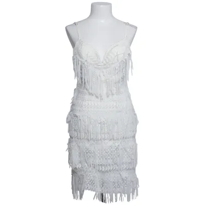 Robe de cocktail (Blanc) de BSB Collection Élasthane, Nylon, Polyester