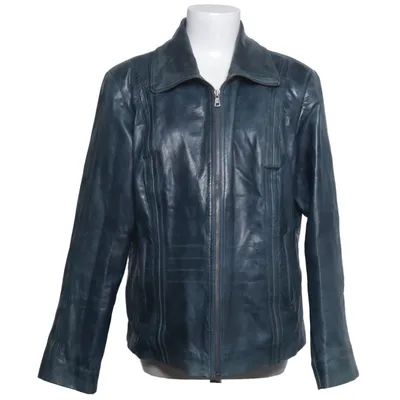Leather jacket (Blue) from Fabiani