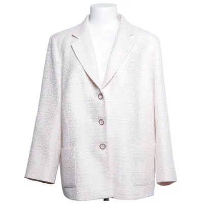 Blazer (Beige) from Mona Acrylic, Metallic fiber, Viscose