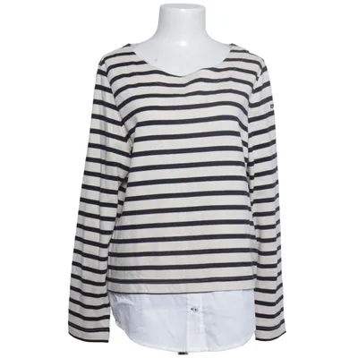 Langærmet t-shirt (Beige, Blå, Hvid) fra Tbs Bomuld