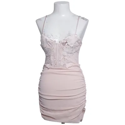 Cocktail dress (Beige) from Bershka Elastane, Polyester