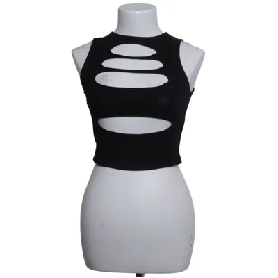 Crop top (Black) from ASOS Design Cotton, Elastane