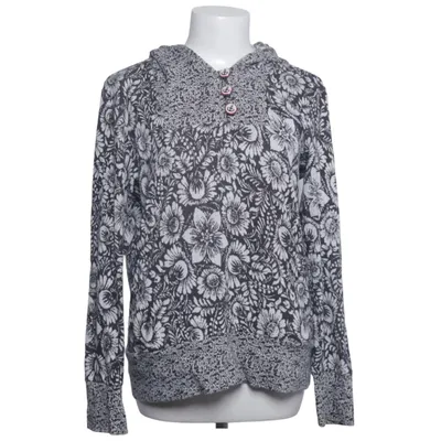 Capuchon sweater (Zwart, Wit) van Tante Betsy Katoen, Elastaan