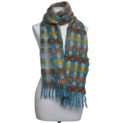 Écharpe (Bleu, Jaune, Marron) de Susmie's Laine de mouton, Mohair, Polyamide