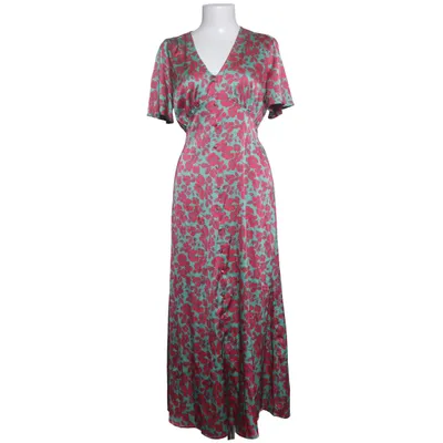 Jurk (Groen, Rood) van In April 1986 Polyester