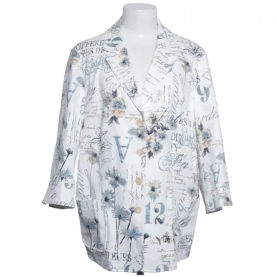 Blazer (Wit, Blauw) van Bonita Katoen, Elastaan, Polyester