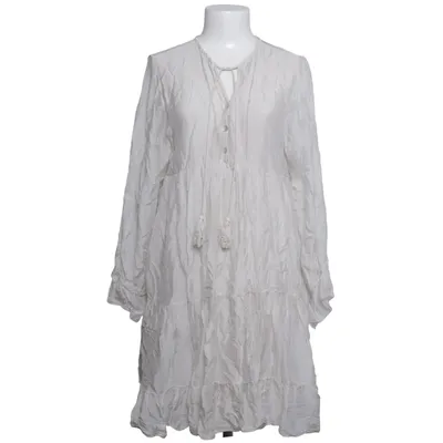 Jurk (Wit) van Garconne Zijde, Viscose