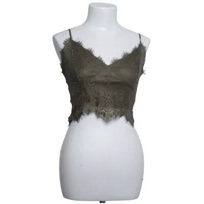 Crop top (Grön) från Amisu Polyamid, Polyester