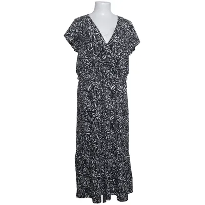 Maxi jurk (Zwart, Wit) van Liz Devy Elastaan, Polyester