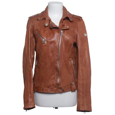 Bikerjacka (Brun) från Gipsy Bomull, Skinn, Polyester