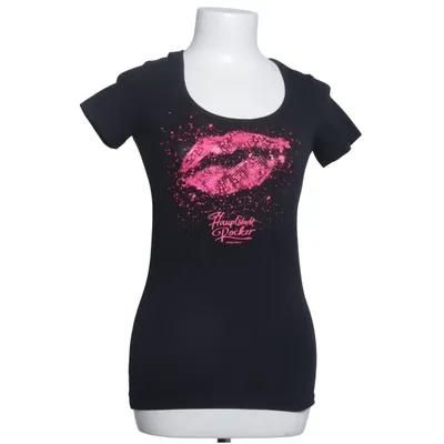 T-shirt (Zwart, Roze) van Look 54 Katoen, Elastaan