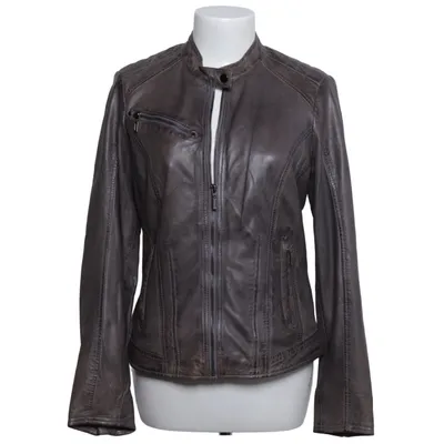 Lederjacke (Grau) von Manguun Leder, Polyester