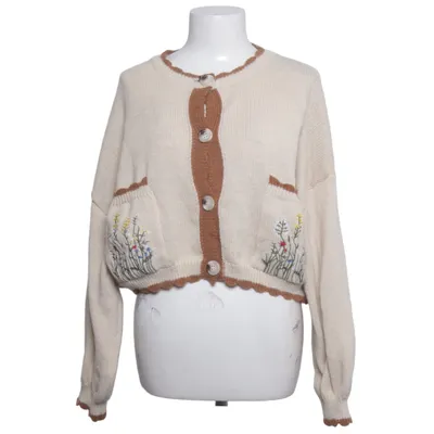 Strickjacke (Beige, Braun, Mehrfarbig) von Romwe Polyester