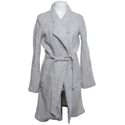 Coat (Gray) from Pimkie Viscose, Wool