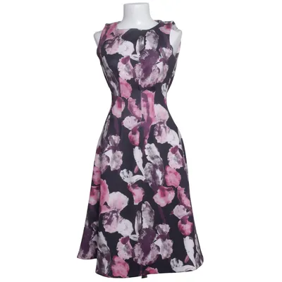 Kjole (Sort, Pink, Flerfarvet) fra Halston Elastan, Polyester