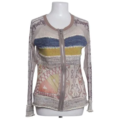 Cardigan (Beige, Multicolored) from Lulu-H Cotton, Viscose