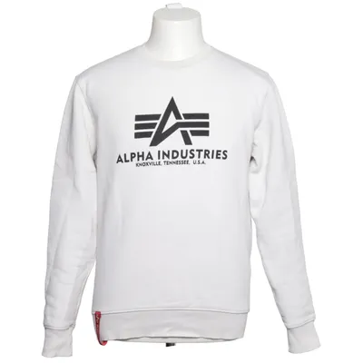 Collegetröja (Vit) från Alpha Industries Bomull, Polyester