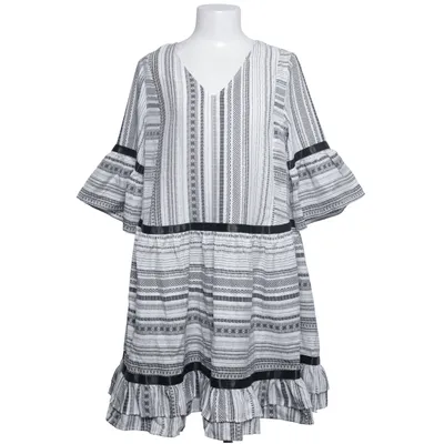 Robe (Noir, Blanc) de Elias Rumelis Polyester, Viscose
