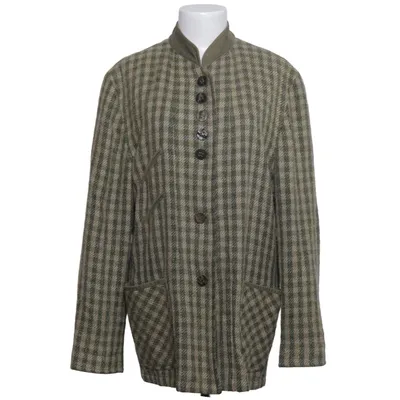 Blazer (Vert, Beige) de Julius Lang Polyamide, Viscose, Laine
