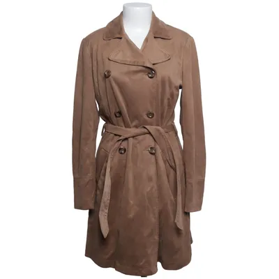 Trench coat (Beige) from Zero Polyester, Polyurethane, Viscose