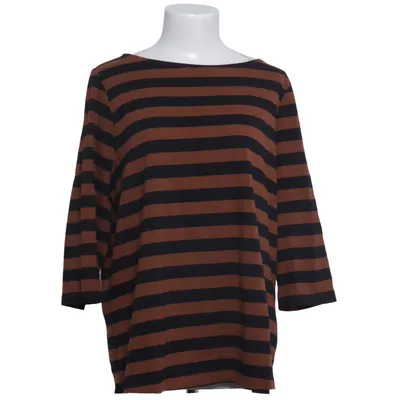 Langærmet t-shirt (Brun, Sort) fra Essentials by Tchibo Bomuld, Elastan