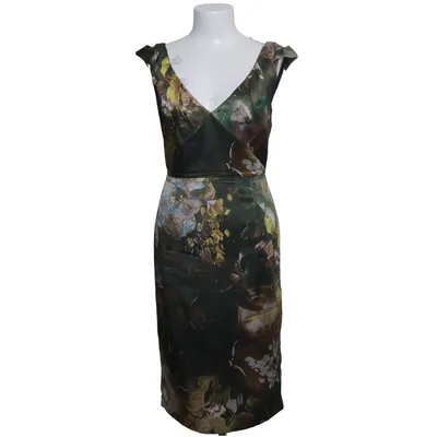 Klänning (Grön, Brun, Flerfärgad) från Elie Tahari Elastan, Polyester, Silke