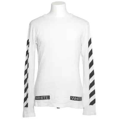 Langærmet t-shirt (Hvid, Sort) fra Off-White Bomuld