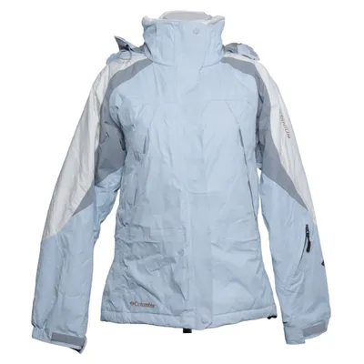 Skijakke (Blå, Hvid, Grå) fra Columbia Polyamid, Polyester
