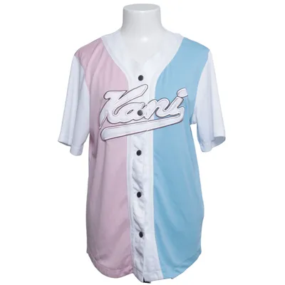 Baseballtröja (Rosa, Blå, Vit) från Karl Kani Polyester