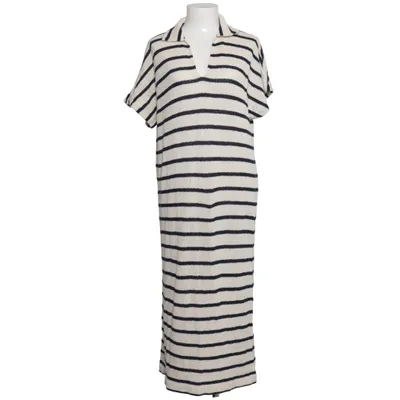 Klänning (Beige, Blå) från Massimo Dutti Bomull