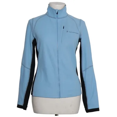 Fleece jacket (Blue, Black) from Peak Performance Elastane, Polyamide, Polyester