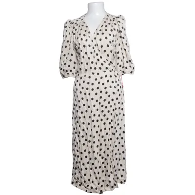 Wrap dress (Beige, Black) from Rouje Cupro, Viscose