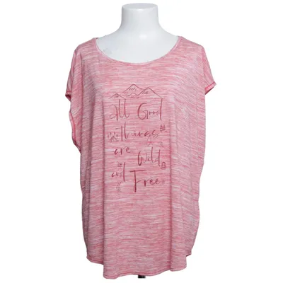 T-shirt (Red, White) from Nature Trail Polyester, Viscose