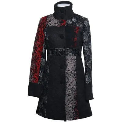 Jas (Zwart, Rood, Meerkleurig) van Izabel Polyester, Wol