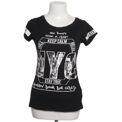 T-shirt (Zwart) van Blind Date Casual Katoen