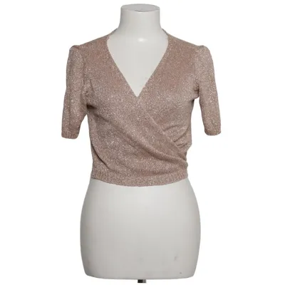 Wrap top (Beige, Gold) from Costes Rebel Acrylic, Metallic fiber