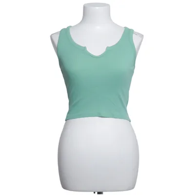 Crop top (Groen) van JJXX Katoen, Elastaan
