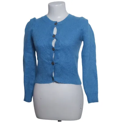 Cardigan (Blue) from Leon & Harper Elastane, Merino wool, Mohair, Polyamide