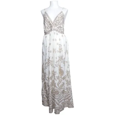 Långklänning (Beige, Flerfärgad) från Bohoo Fashion Polyester, Silke