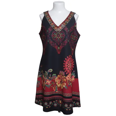 Dress (Black, Multicolored) from 101 Idees Elastane, Polyester