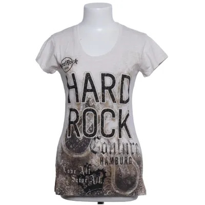 T-shirt (Hvid, Brun, Flerfarvet) fra Hard Rock Cafe Polyester, Bomuld