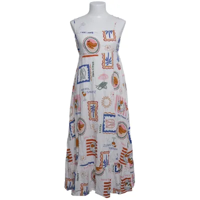 Maxikjole (Hvid, Flerfarvet) fra Label of Love Linned, Viscose