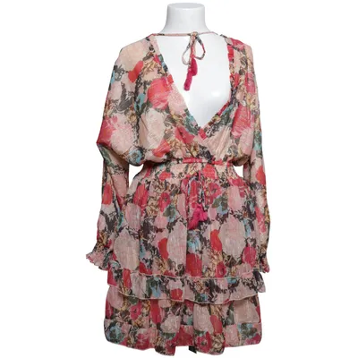 Wickelkleid (Beige, Mehrfarbig) von Purple Queen Baumwolle, Polyester