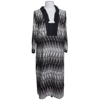 Jurk (Zwart, Wit) van Niza Katoen, Elastaan, Polyester