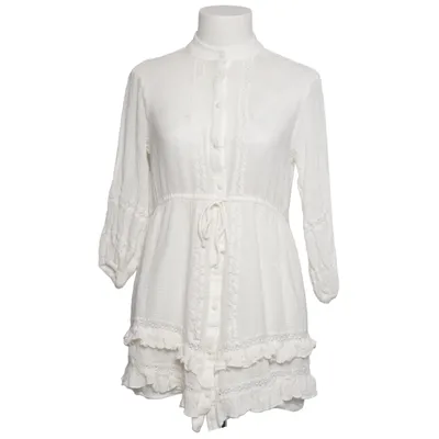 Skjortklänning (Vit) från Zara Bomull, Modal, Polyester