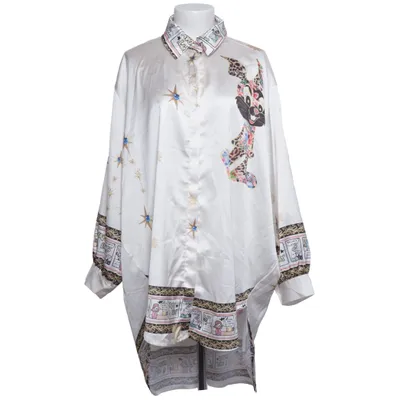 Blouse (White, Multicolored) from Zeta Otto Polyester