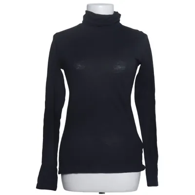 Rollkragenpullover (Schwarz) von Majestic Filatures Kaschmir, Baumwolle