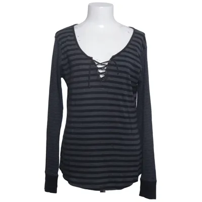 Långärmad t-shirt (Svart, Grå) från H&M Bomull, Polyester, Viskos