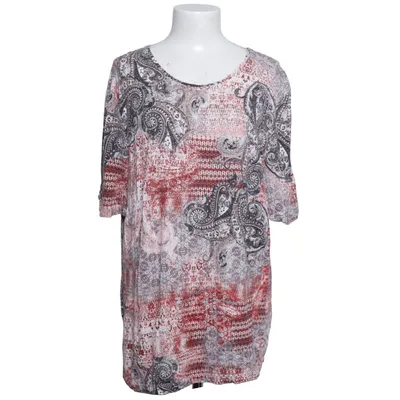 T-shirt (Rød, Hvid, Sort) fra Clarina Collection Elastan, Viscose