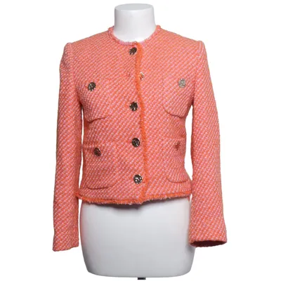 Kavaj (Orange, Rosa, Flerfärgad) från Mango Bomull, Polyester, Ull